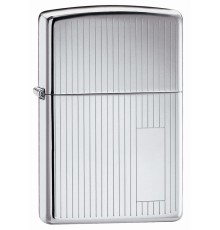 Зажигалка ZIPPO Classic с покрытием High Polish Chrome, латунь/сталь, серебристая, 38x13x57 мм