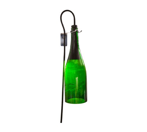 Светильник подвесной из винной бутылки L'Atelier du Vin Bouteille Torche Vert bouteille