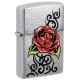 Зажигалка ZIPPO с покрытием Brushed Chrome, латунь/сталь, серебристая, 38x13x57 мм
