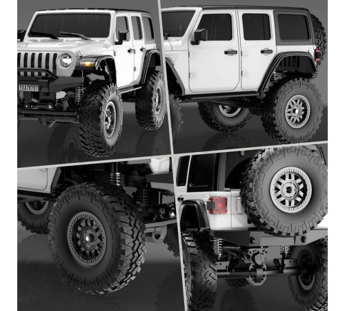 Радиоуправляемый краулер Volantex RC 787-1 белый 4WD 2.4G 1/24 RTR