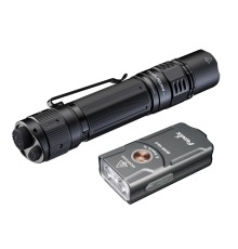 Набор тактический фонарь Fenix PD36R Pro + брелок E03R V2.0 Grey (Bonus Kit)