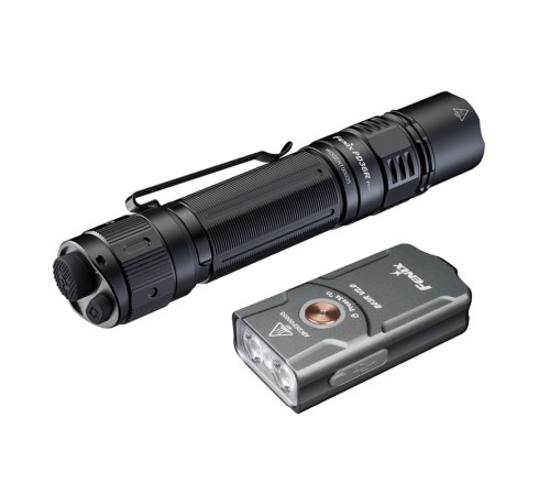 Набор тактический фонарь Fenix PD36R Pro + брелок E03R V2.0 Grey (Bonus Kit)