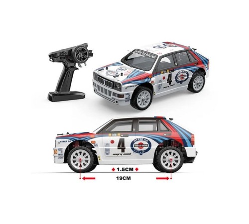 Радиоуправляемая машина для дрифта MJX Hyper Go 14302 Lancia Delta Brushless 4WD 2.4G LED 1/14 RTR