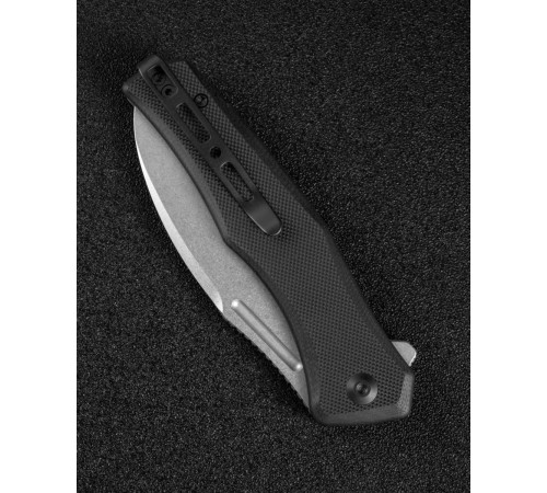 Складной нож SENCUT Watauga D2 Steel Stonewashed Handle G10 Black