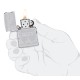 Зажигалка ZIPPO Armor® с покрытием High Polish Chrome, латунь/сталь, серебристая, 38x13x57 мм