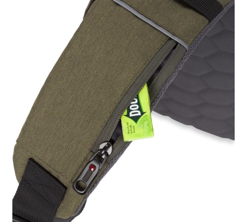 Рюкзак-антивор SWISSGEAR, хаки, Heather 600D, 21 x 12,5 x 34 см, 8,5 л