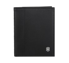 Визитница VICTORINOX Altius Alox с защитой от сканирования RFID, чёрная, натуральная кожа, 9x1x10 см