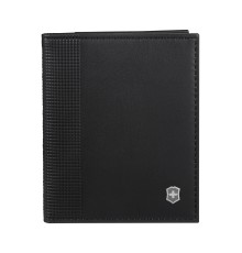 Визитница VICTORINOX Altius Alox с защитой от сканирования RFID, чёрная, натуральная кожа, 9x1x10 см