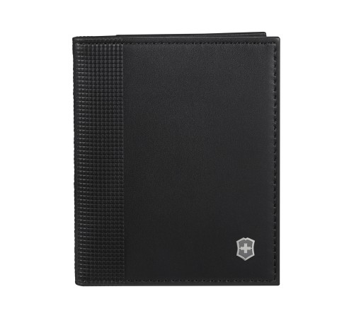 Визитница VICTORINOX Altius Alox с защитой от сканирования RFID, чёрная, натуральная кожа, 9x1x10 см