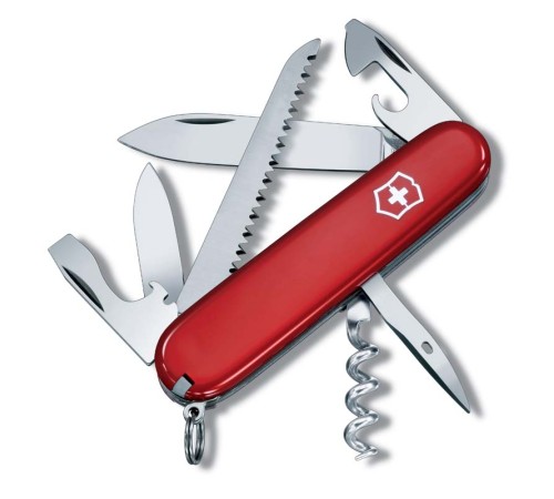 Нож перочинный VICTORINOX Camper, 91 мм, 13 функций, красный