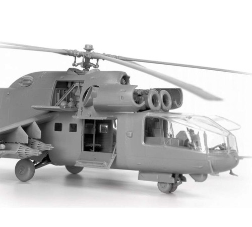 Сборная модель ZVEZDA Советский ударный вертолет Ми-24А, 1/72