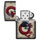 Зажигалка ZIPPO Dragon Ace с покрытием Black Matte, латунь/сталь, чёрная, матовая, 38x13x57 мм