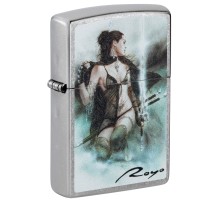 Зажигалка ZIPPO Luis Royo с покрытием Street Chrome, латунь/сталь, серебристая, 38x13x57 мм