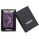 Зажигалка ZIPPO Anne Stokes с покрытием Abyss™, латунь/сталь, сиреневая, глянцевая, 38x13x57 мм