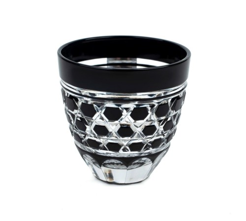 Рюмка TAJIMA GLASS с шестиугольным плетением 75 мл, черная