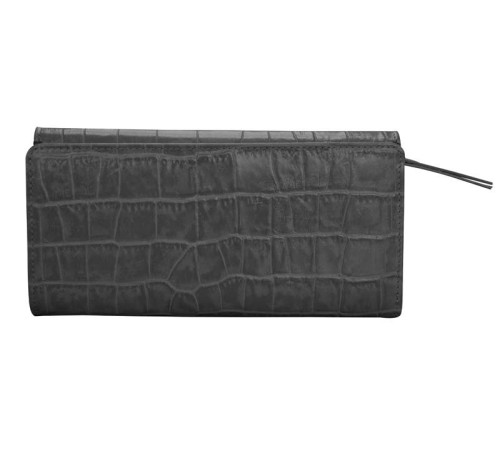 Кошелёк Cross Bebe Coco, кожа наппа фактурная, цвет чёрный/розовый, 19,5 х 10,5 х 3 см