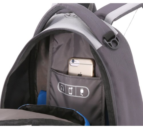 Рюкзак SWISSGEAR, серый, полиэстер, 33х19х45 см, 28 л
