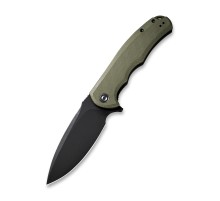 Складной нож CIVIVI Praxis 9Cr18MoV Steel Black Stonewashed Handle G10 OD Green