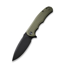 Складной нож CIVIVI Praxis 9Cr18MoV Steel Black Stonewashed Handle G10 OD Green