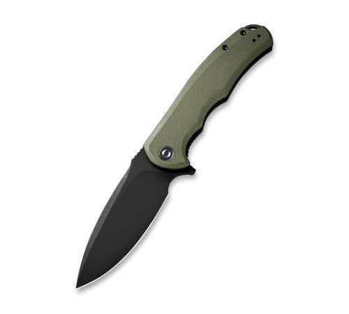 Складной нож CIVIVI Praxis 9Cr18MoV Steel Black Stonewashed Handle G10 OD Green