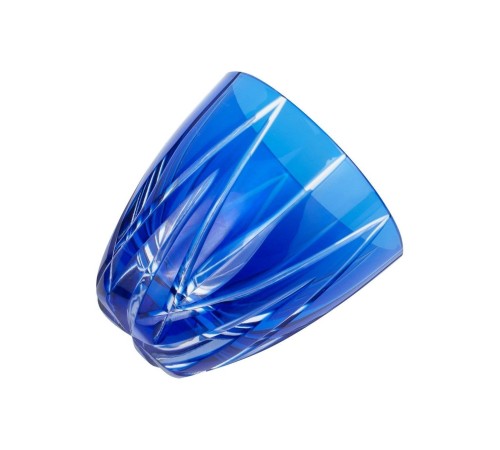 Рюмка TAJIMA GLASS Мерцание звезды 75мл, голубая