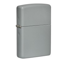Зажигалка ZIPPO Classic с покрытием Flat Grey, латунь/сталь, серая, матовая, 38x13x57 мм