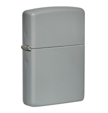 Зажигалка ZIPPO Classic с покрытием Flat Grey, латунь/сталь, серая, матовая, 38x13x57 мм