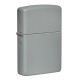 Зажигалка ZIPPO Classic с покрытием Flat Grey, латунь/сталь, серая, матовая, 38x13x57 мм