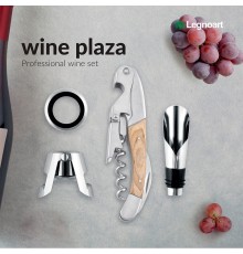 Набор из 4 винных аксессуаров для вина Legnoart Wine Plaze