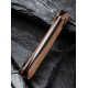 Складной нож CIVIVI Button Lock Elementum 14C28N Steel Gray Stonewashed Handle Brown Micarta