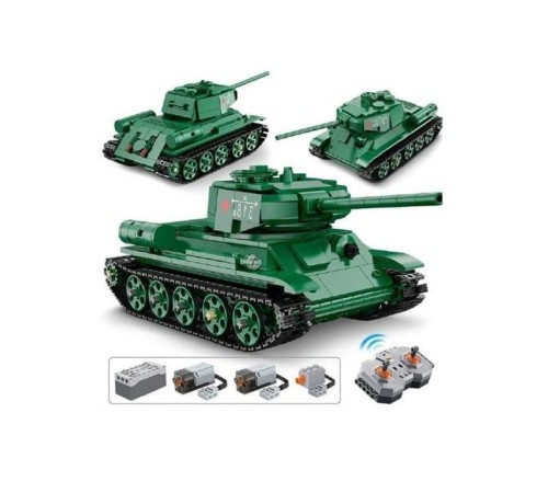 Радиоуправляемый конструктор CaDA MASTER Советский танк Т-34 1/35 (722 детали)