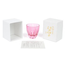 Рюмка TAJIMA GLASS Мерцание звезды 75 мл, золотисто-красная