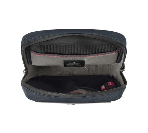 Сумка через плечо VICTORINOX Architecture Urban 2 Crossbody Bag,синий, полиэстер/кожа, 9x22x28 см,6л
