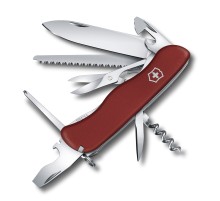 Нож перочинный VICTORINOX Outrider, 111 мм, 14 функций, с фиксатором лезвия, красный