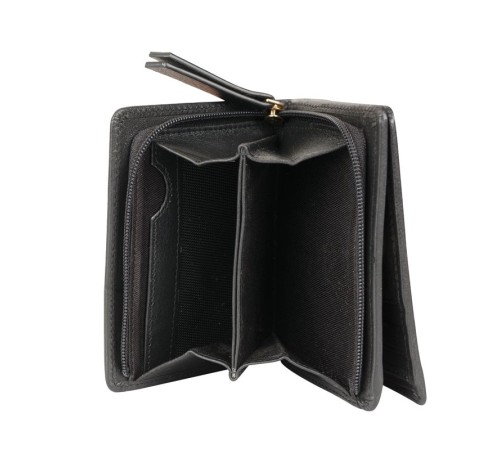 Кошелёк Cross Monaco Black, кожа наппа, гладкая, цвет чёрный, 11 x 9 x 2,5 см