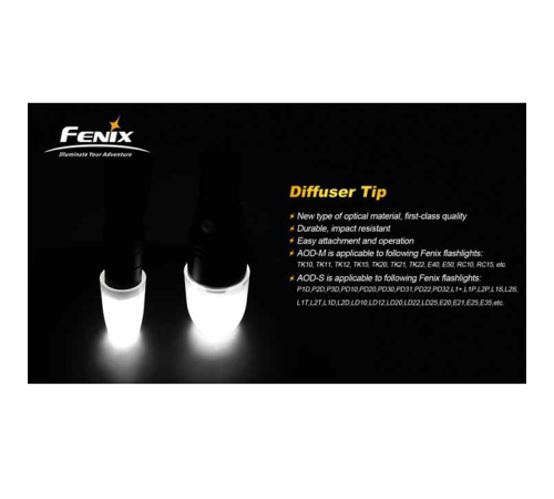 Диффузионный фильтр PD31/PD32 белый Fenix, AOD-SOW