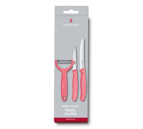 Набор из 3 ножей VICTORINOX Swiss Classic: нож для томатов, столовый нож 11 см, нож для овощей 8 см