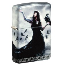 Зажигалка ZIPPO Mazzi® с покрытием 540 Matte, латунь/сталь, белая, 38x13x57 мм