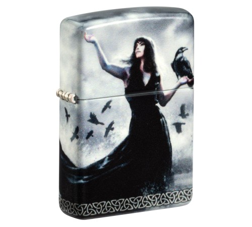 Зажигалка ZIPPO Mazzi® с покрытием 540 Matte, латунь/сталь, белая, 38x13x57 мм
