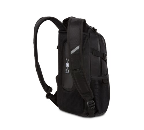 Рюкзак SWISSGEAR, чёрный, полиэстер 1680D, 24 х 15,5 х 46 см, 15,5 л