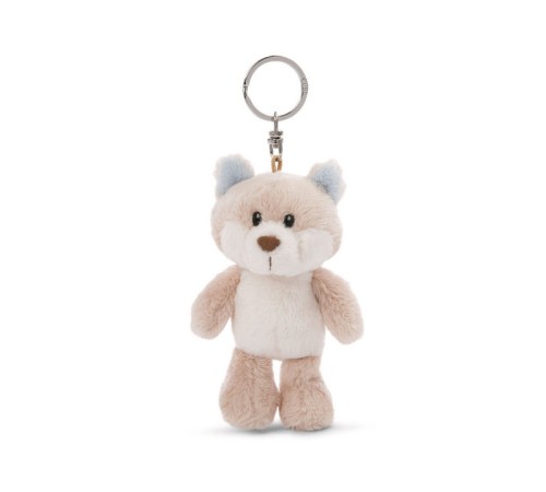 Мягкая игрушка NICI Снежная лиса, брелок 10 см