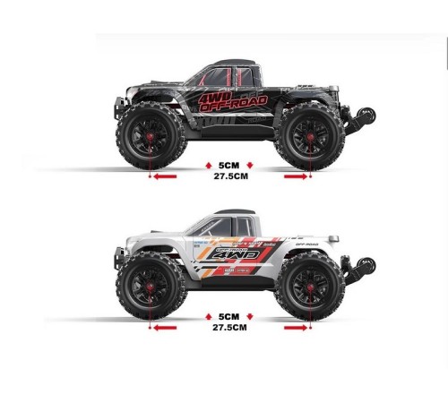 Радиоуправляемый монстр MJX Hyper Go 10208 (черный) Brushless 4WD 2.4G LED 1/10, без ЗУ и акб