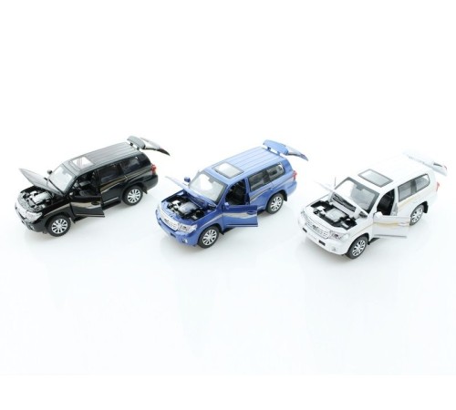 Машина 1:32 Toyota Land Cruiser свет, звук, инерция 15,5см (1/12шт.) б/к