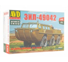 Сборная модель AVD Вездеход-амфибия ЗИЛ-49042, 1/43