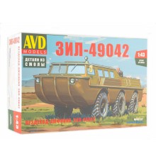 Сборная модель AVD Вездеход-амфибия ЗИЛ-49042, 1/43