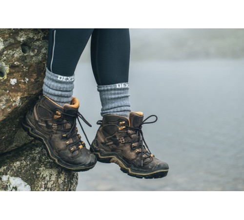 Водонепроницаемые носки Dexshell Terrain Walking серые L (43-46)