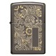 Зажигалка ZIPPO Classic с покрытием Black Ice®, латунь/сталь, чёрная, глянцевая, 36х12х56 мм