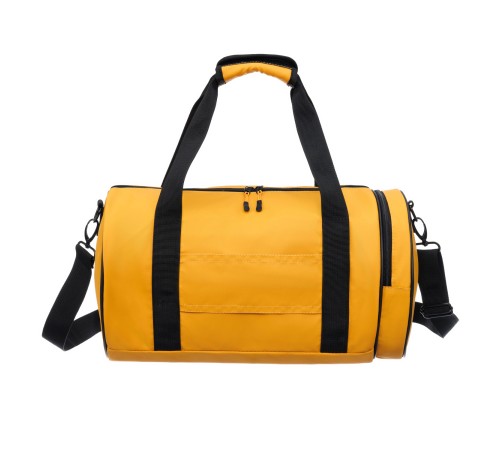 Сумка спортивная TORBER Mobi, желтая, полиэстер 900D с PU покрытием, 45 х 25 х 25 см