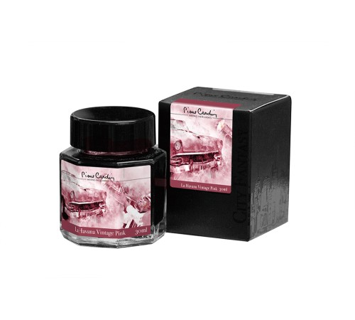 Флакон чернил Pierre Cardin 30мл, серия CITY FANTASY цвет La Havana Vintage Pink (Розовая Гавана)