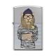 Зажигалка ZIPPO Лев-моряк с покрытием High Polish Chrome, латунь/сталь, серебристая, 38x13x57 мм